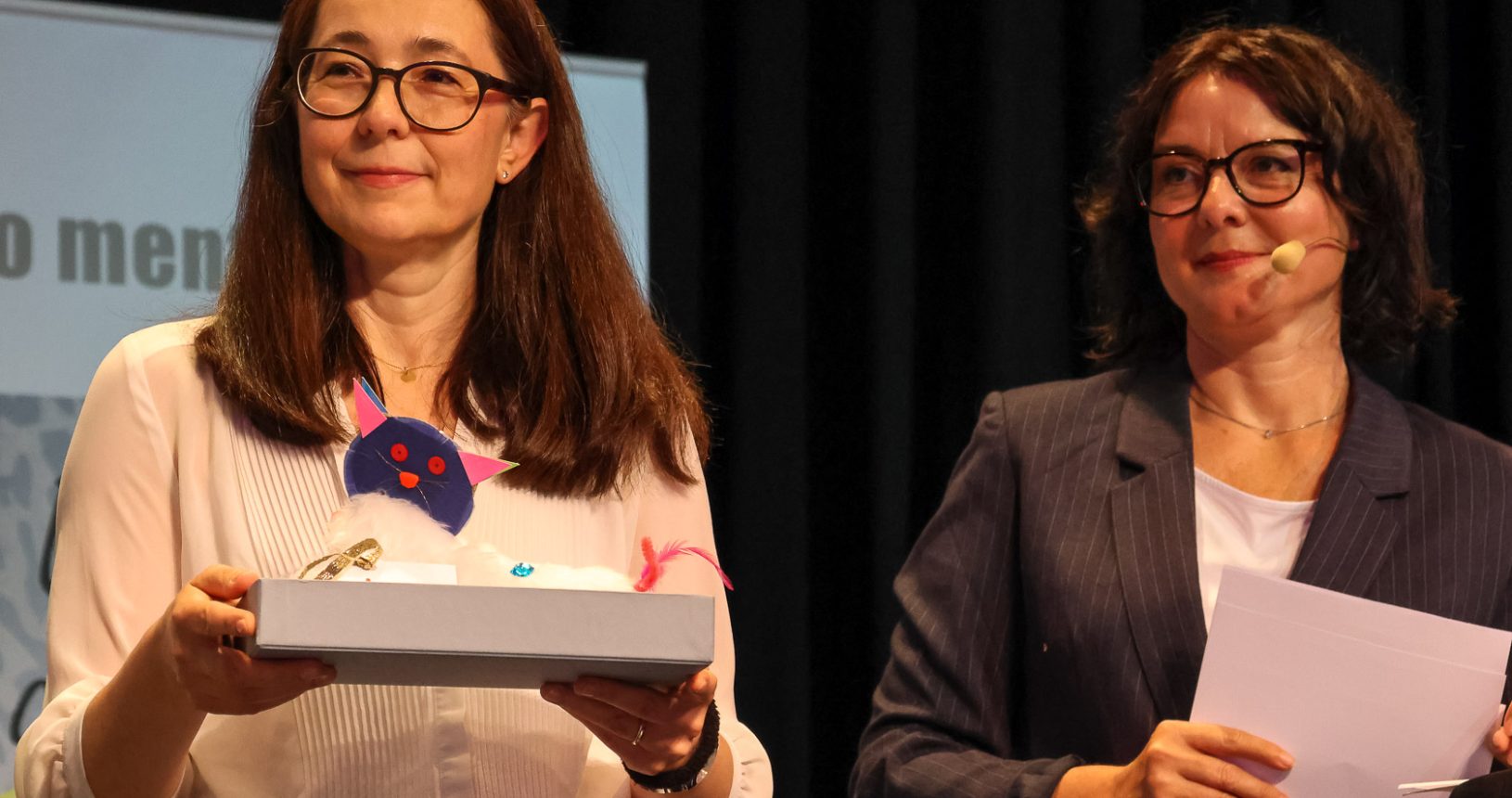 Birigt Blochberger und Daniela Hausleithner am Fachtag "Gesehen werden" von pro mente Jugend